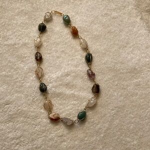 Elegant Multicolor Stone Necklace